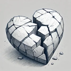 jak się odkochać - spękane serce